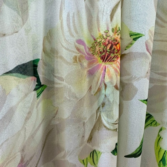 Farm Rio x Anthropologie Dahlia Sheer Floral Print Dress - Picture 12 of 15